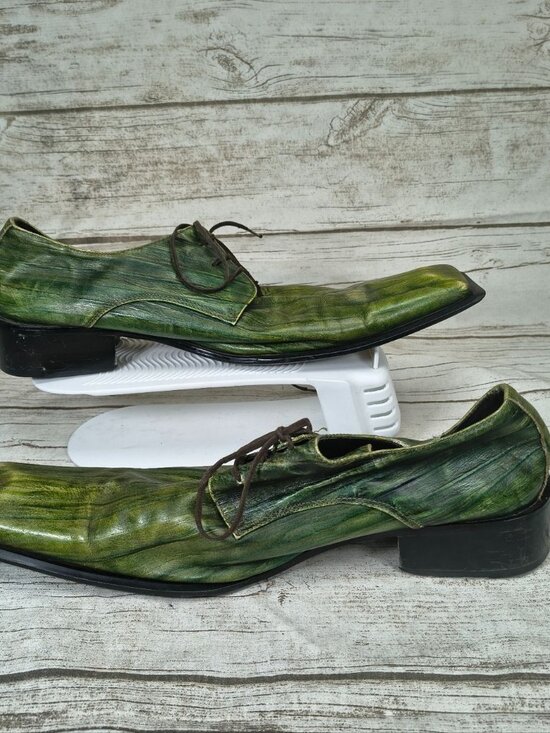 Jack Daniel Green Square Toe Oxford Lace Up Shoes Men Size 45 main image 5